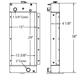 450421 - Tug GPU 400/90  Radiator