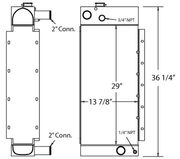 450422 - Prentice 384 Loader Radiator