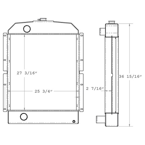 450428 - Case W24C Radiator Radiator