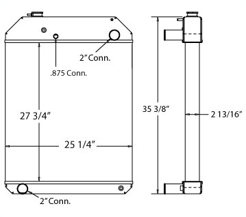 450433 - Stationary Generator Radiator Radiator