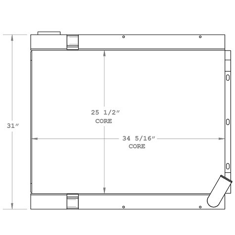 450435 - Grove TMS-500E Radiator Radiator