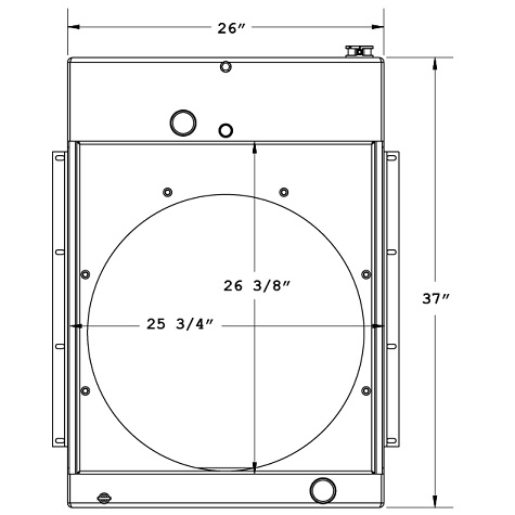 450438 - Caterpillar CS 533 Roller Compactor Radiator