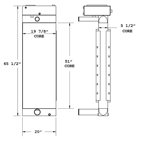 450443 - Drill Tech / Ingersoll Rand Radiator Radiator