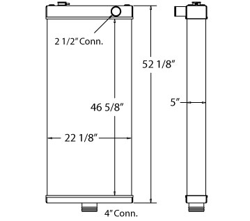 450446 - Komatsu WA500-7 Radiator Radiator