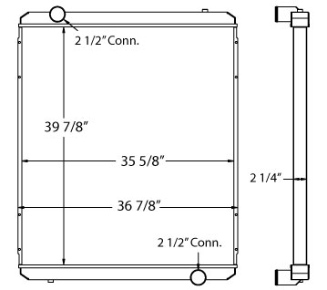 450449 - Pierce Velocity Fire Truck Radiator