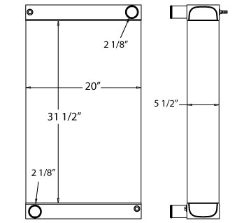 450456 - Reach Stacker Radiator Radiator