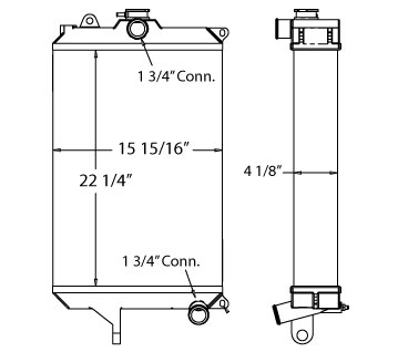 450458 - Case 430 Skid Steer Radiator