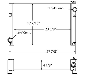 450469 - Case Skidsteer Radiator Radiator