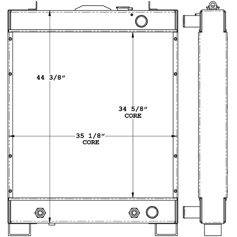 450470 - Komatsu D65EX-12  Radiator