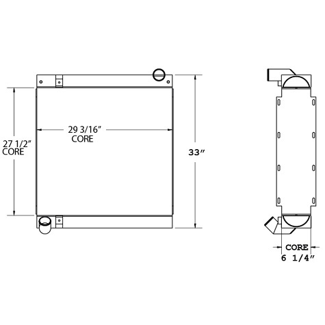 450473 - Sutphen Fire Truck Radiator Radiator