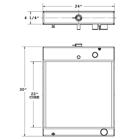 450479 - Agricultural Irrigation Pump Radiator Radiator