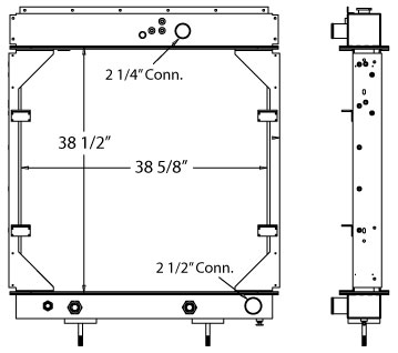 450484 - Advance Cement Mixer Radiator