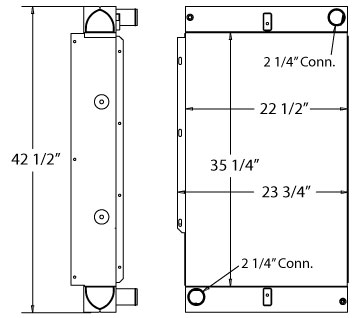 450486 - Bluebird Bus Radiator Radiator