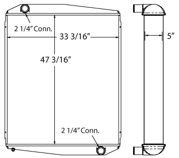 450487 - Volvo Loader Radiator Radiator