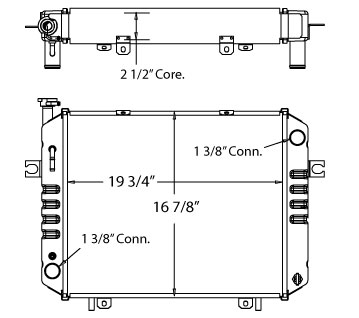 450488 - TCM / Yale / Hyster Forklift Radiator