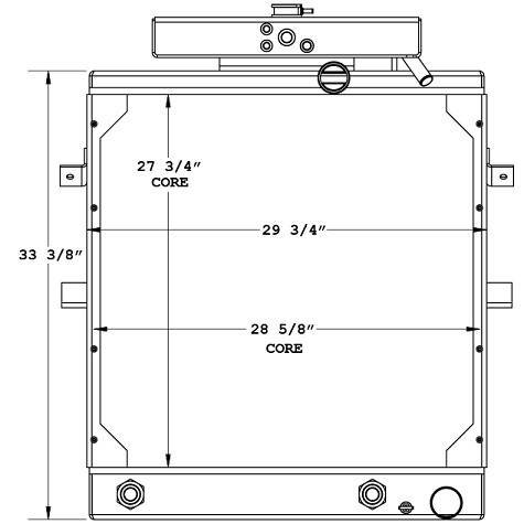 450510 - E-One Fire Truck Radiator Radiator