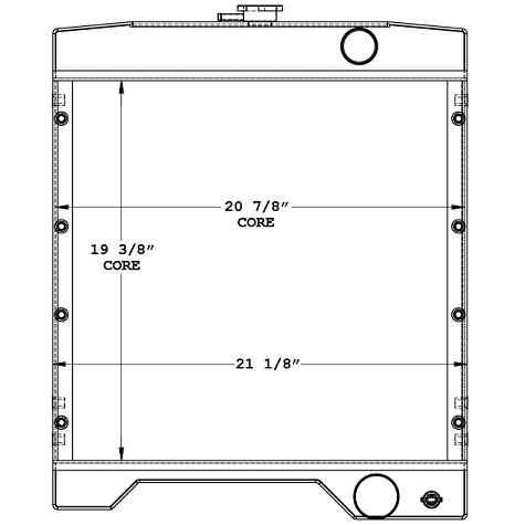 450513 - Case 580 Backhoe Radiator Radiator