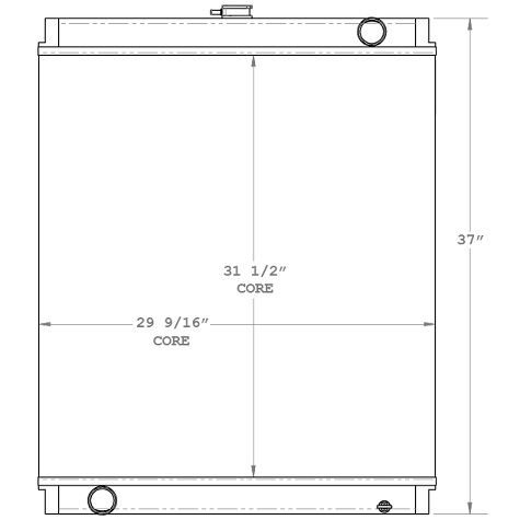 450521 - Caterpillar 318B L Radiator Radiator