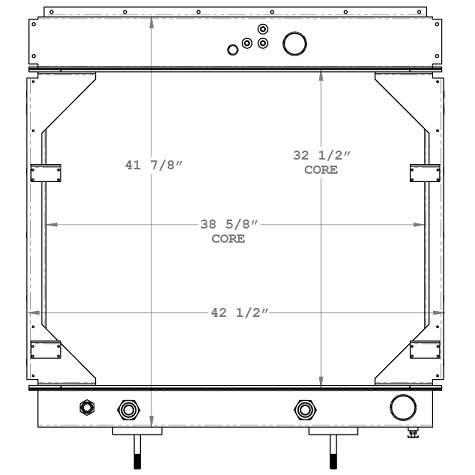 450523 - Advance / Terex Cement Mixer Radiator