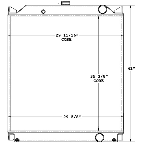 450535 - Multiquip Stationary Generator Radiator Radiator