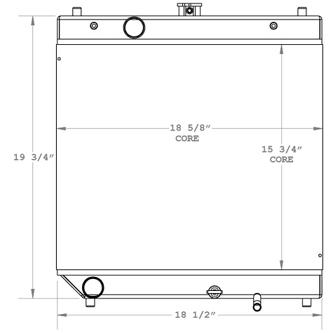 450536 - Kubota L35 Radiator Radiator