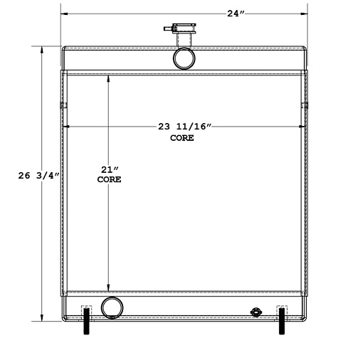 450558 - Dynahoe Backhoe Radiator Radiator