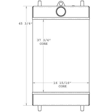 450589 - John Deere 850K Radiator Radiator