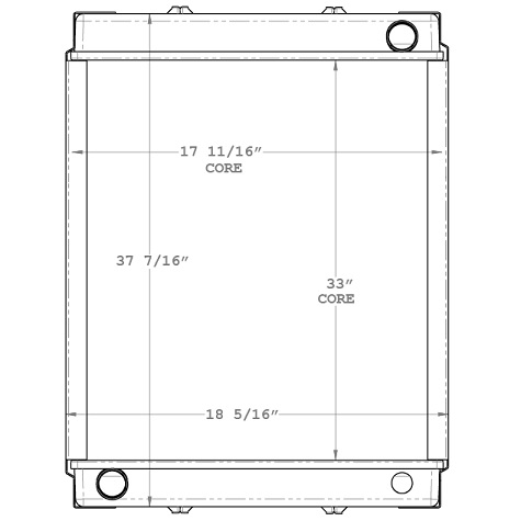 450591 - Liebherr 924B Crane Radiator Radiator