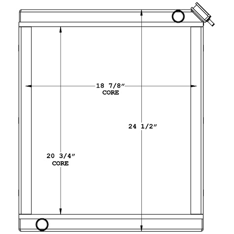 450595 - Cummins / Kubota Generator Radiator