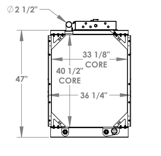 450598 - Pierce Fire truck Radiator Radiator