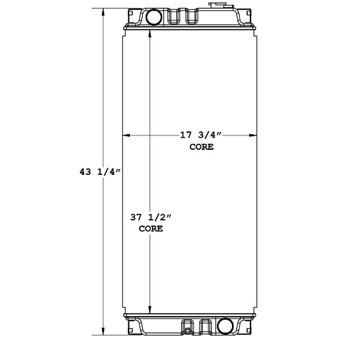 450601 - Caterpillar 321C Radiator Radiator