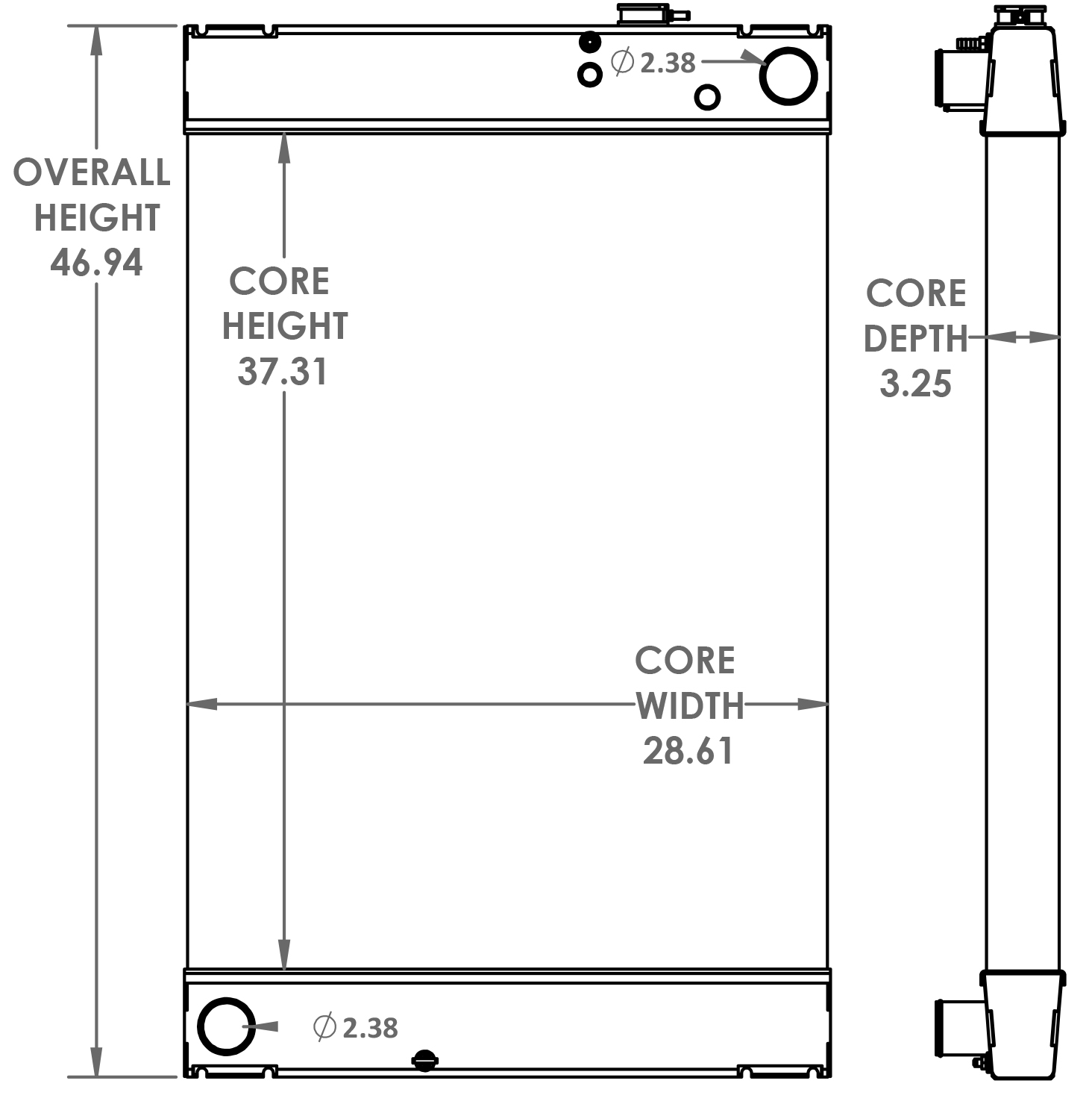 450630 - Kohler Generator Radiator Radiator