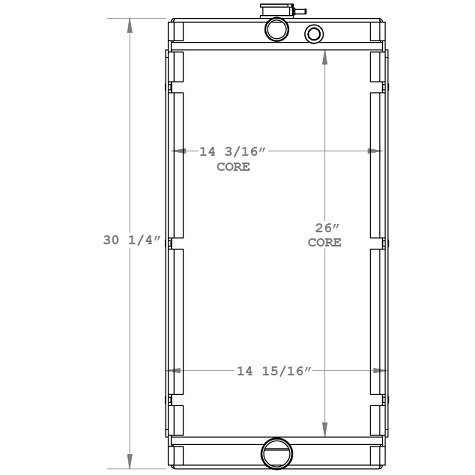 450634 - Sullair 185 Compressor Radiator