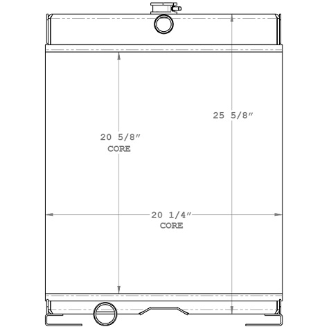 450642 - Lull Forklift Radiator Radiator