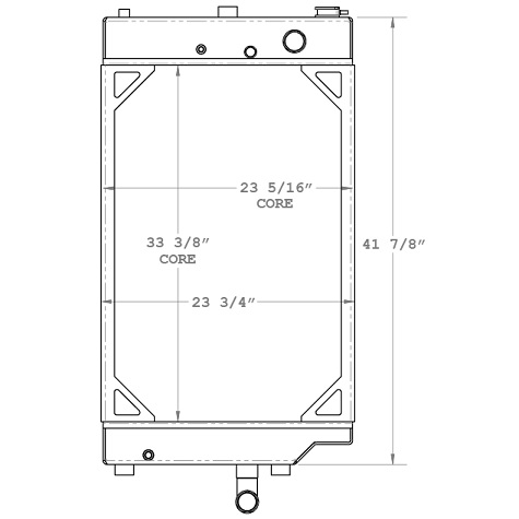 450645 - Extec - Caterpillar C12 Industrial Radiator Radiator