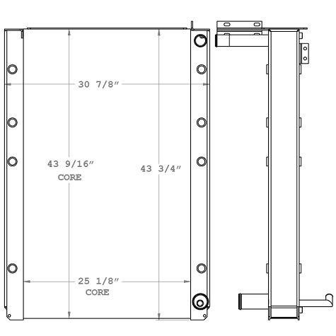 450681 - Terex RT665 Crane Radiator Radiator