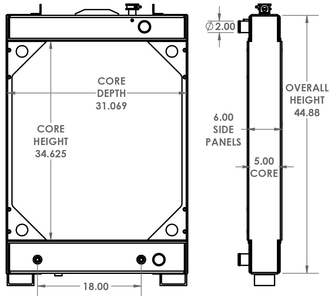 450690 - Komatsu Radiator Radiator