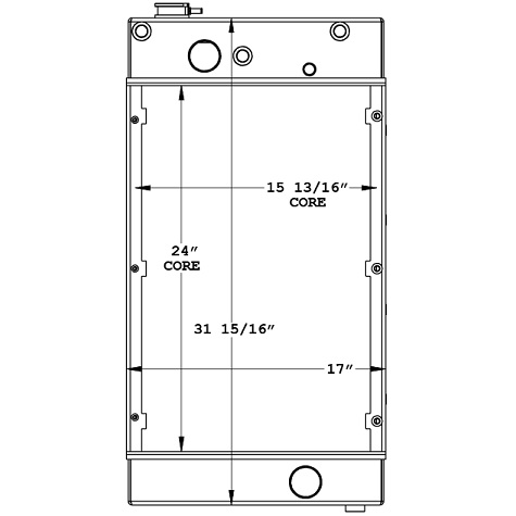 450691 - Generac Magnum MMG75D Radiator Radiator