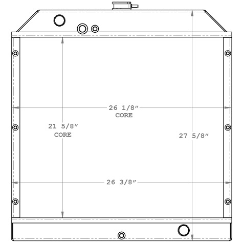 450698 - Generac Magnum MLT5150M Radiator Radiator