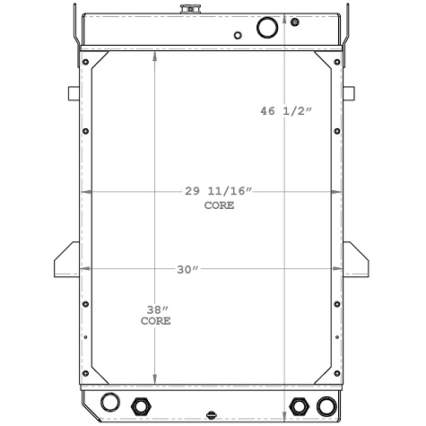 450703 - Komatsu WA320-3L Radiator Radiator