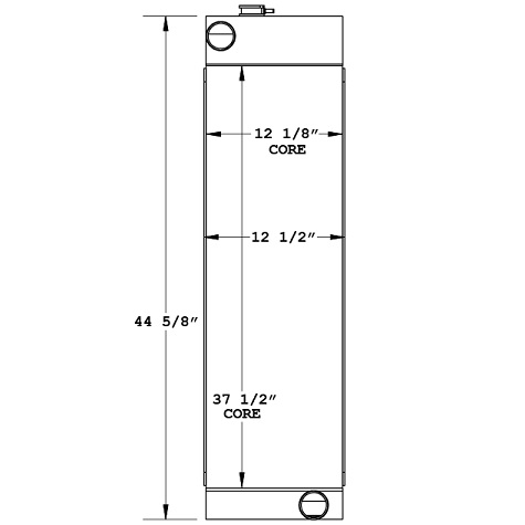 450717 - John Deere Cable Skidder Radiator Radiator