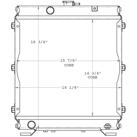 450718 - Portable Light Tower Radiator Radiator