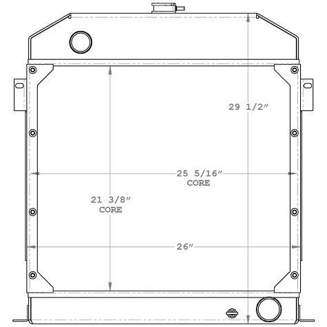 450721 - Gradall 534D9 Telehandler Radiator Assembly Radiator