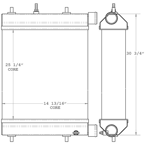 450725 - John Deere Skidsteer Radiator Radiator