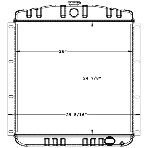 450727 - GMC Power Unit Radiator Radiator