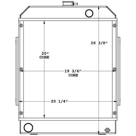 450729 - Lister-Petter Generator Radiator Radiator