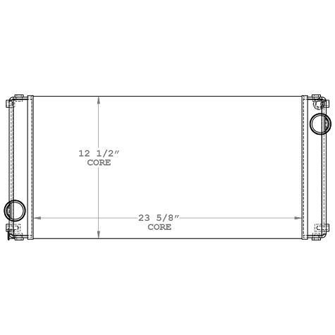 450731 - Case / New Holland Skidsteer Radiator Radiator