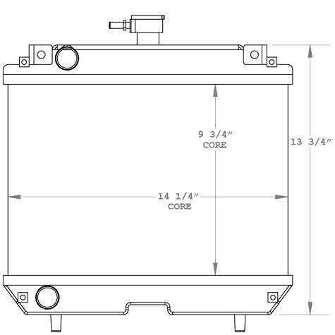 450732 - Grasshopper Mower Radiator Radiator