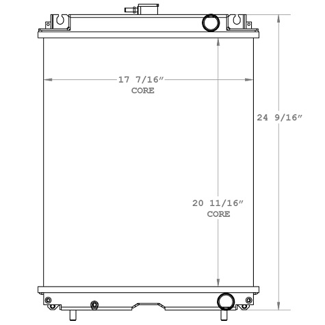 450733 - Multiquip Radiator Radiator