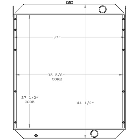 450738 - Link-Belt 290 Generator Radiator Radiator